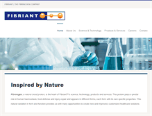 Tablet Screenshot of fibriant.com
